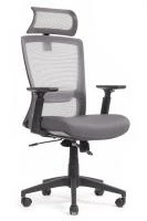 Кресло Лайн RCH W-202AC (сетка серая/ткань серая)