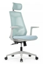 Кресло Гем 6230A-HS (ткань голубой/сетка )