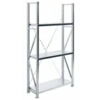 Металлический стеллаж Практик MS U 2000x1000x400/3 усиленный