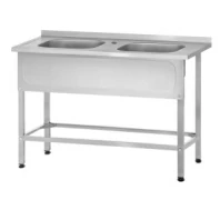 Ванна моечная ВМЦн 1400 «Norma Inox» м/о 500x500x300/2 (ножка профильная)
