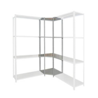 Стеллаж металлический угловой Титан МС 2000x600x400/2